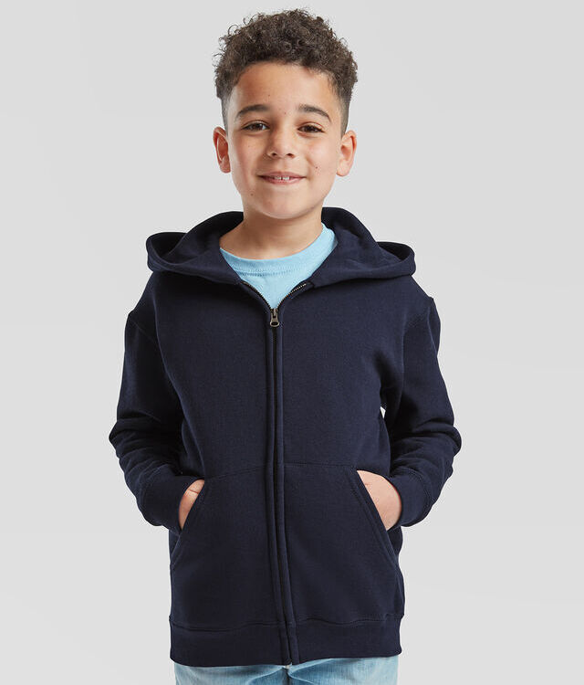 Kids classic hooded sweatshirt jacket