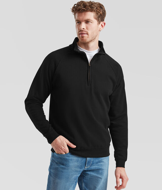 Classic 80/20 zip neck sweatshirt