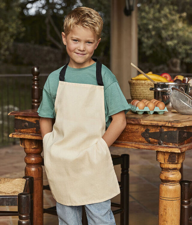 Fairtrade cotton junior craft apron