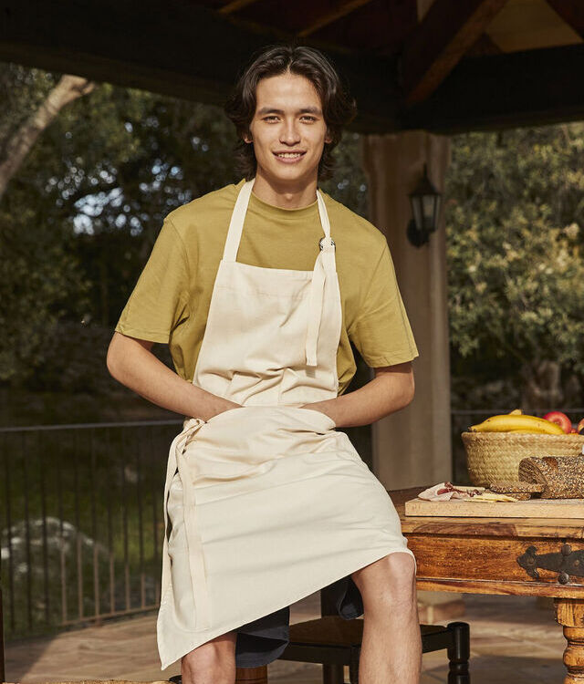 Fairtrade cotton adult craft apron