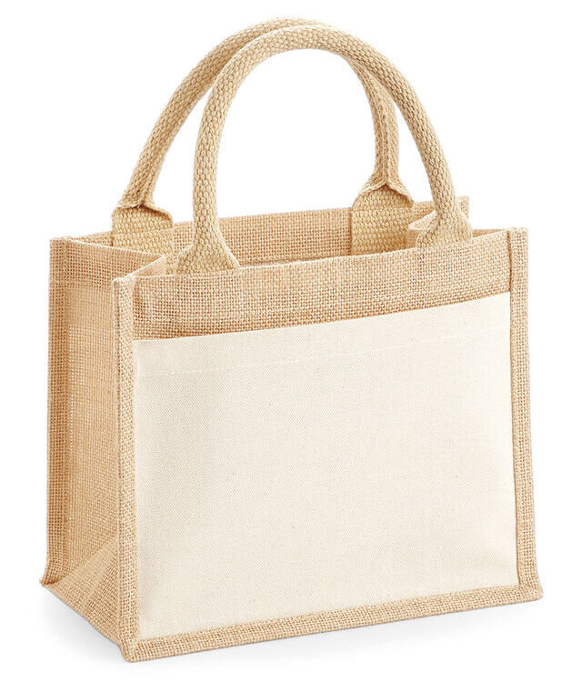 Cotton pocket jute gift bag