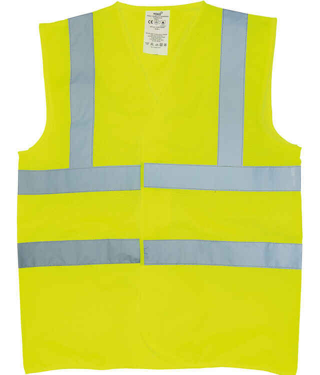 Flame-retardant hi-vis sleeveless waistcoat (HVW100FR)