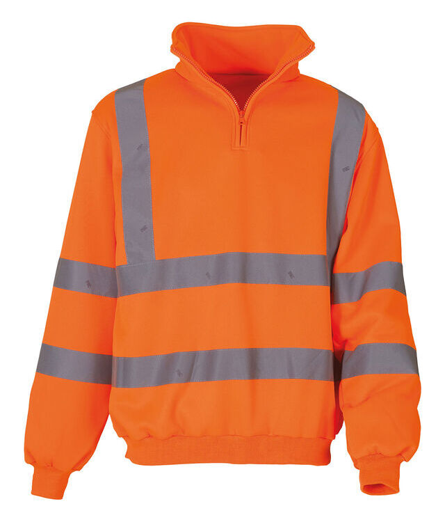 Hi-vis ¼ zip sweatshirt (HVK06)