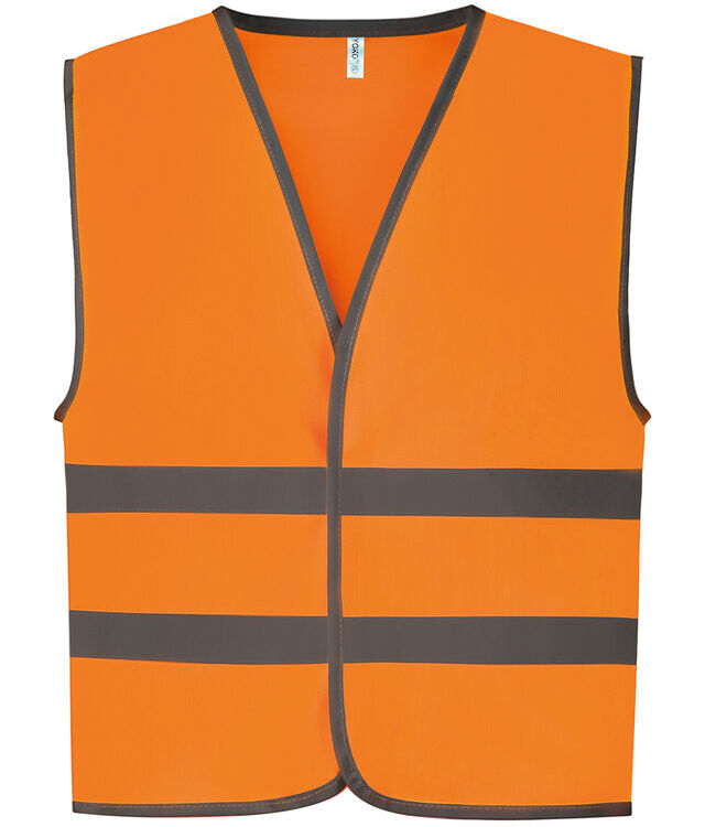 Hi-vis reflective border kids waistcoat (HVW102CH)