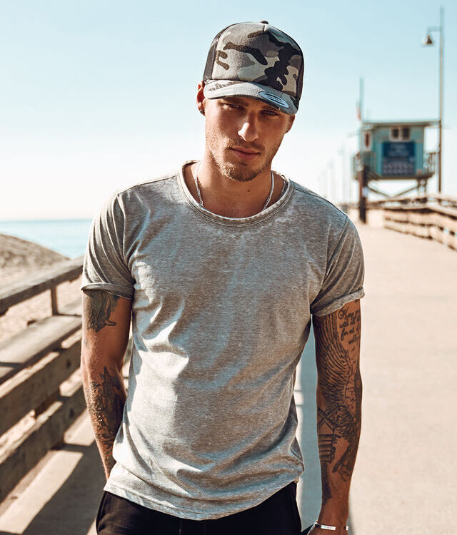 Camo trucker cap (6606C)