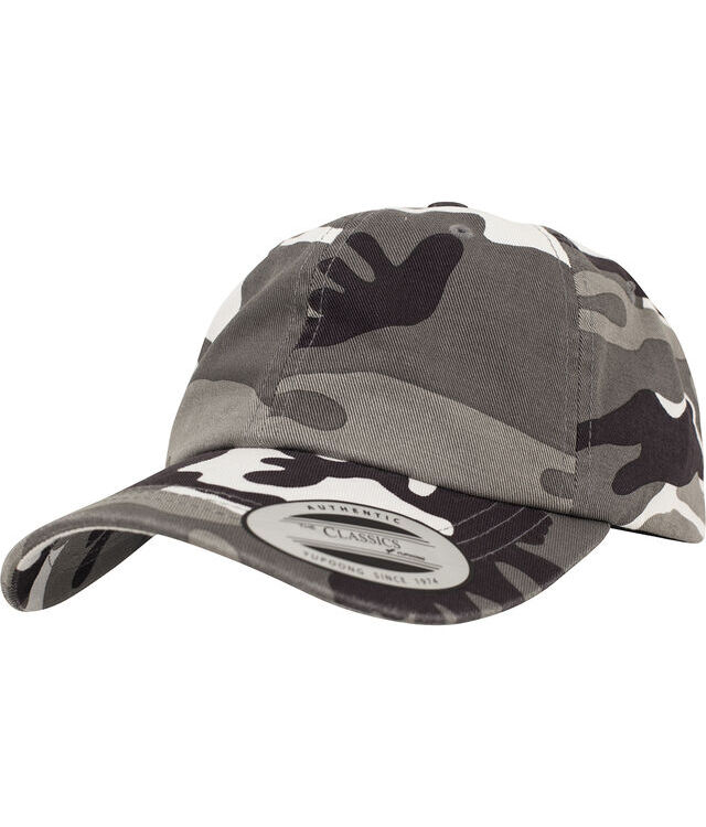 Low-profile camo washed cap (6245CW)